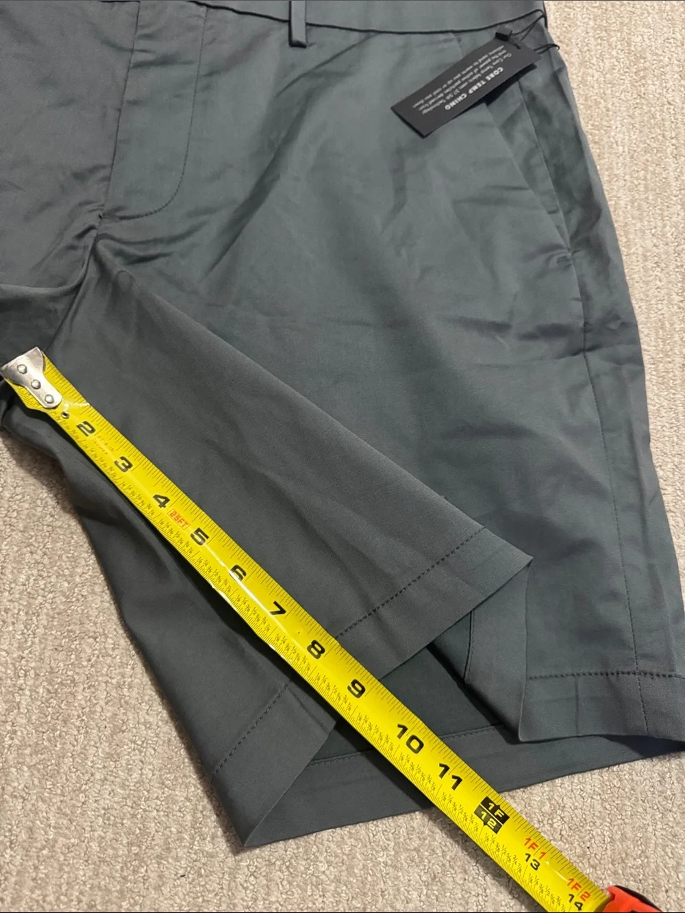 Banana Republic Mens 36 Dark Gray Core Temp Chino Shorts 9